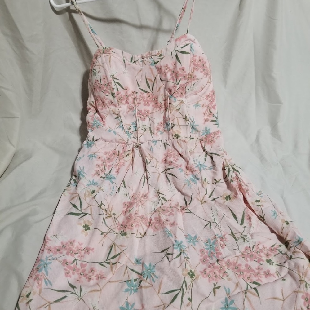 Pink Floral Summer dress size S